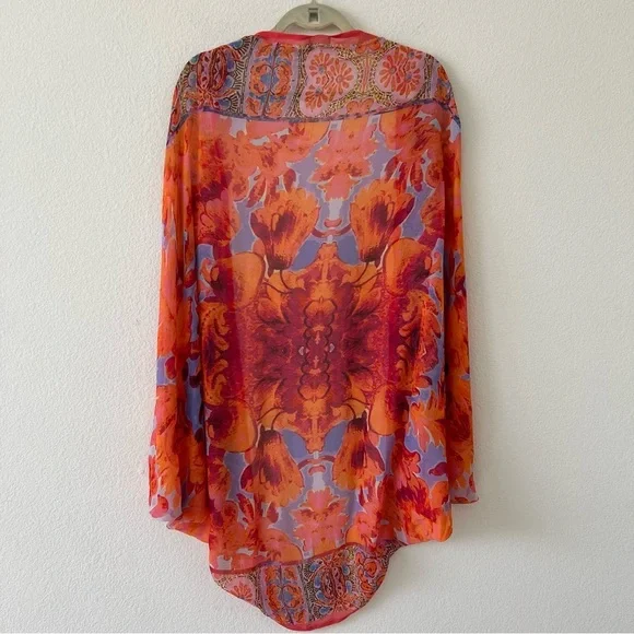 NWT Anthropologie Elizabeth Gillett Lorelei Floral Kimono Wrap One Size OS - Picture 9 of 16
